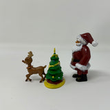 Lot of Christmas Toys Santa, Reindeer and Tree