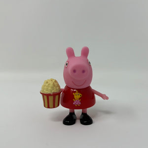2003 2.5" Jazwares Action Figure Peppa Pig with Popcorn