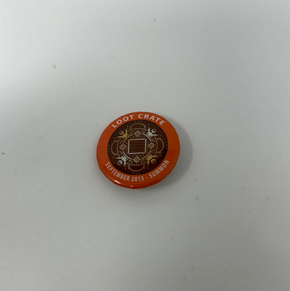 Loot Crate September 2015 Summon Pin Back Button Badge