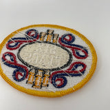 SIX FLAGS Amusement Park - 1960s  Sew-On PATCH Uniform Embroidered RARE!