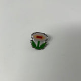 Nintendo Super Mario Bros Fire Flower Epoxy Pin Back