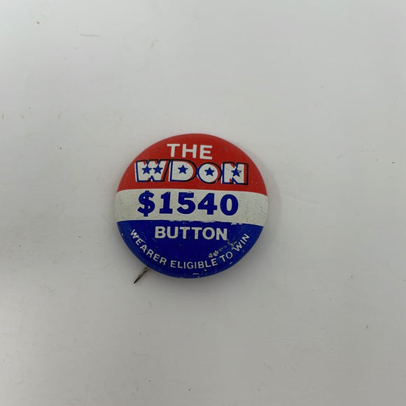 Vintage WDON $1540 Contest Promo Button Marylane Radio Station Badge Pinback Q8