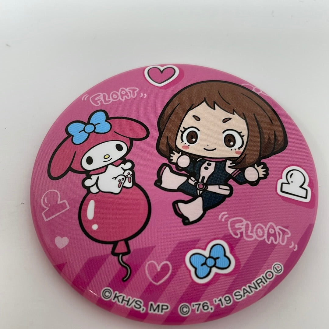 My Hero Academia X Sanrio Collectible Pin Uraraka and My Melody