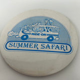 Vintage Ride On Bus Summer Safari Pin