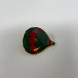 Hot Balloon Green and Red Enamel Pin