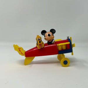 Mickey Mouse Pluto Airplane Plastic Toy Cake Topper Disney