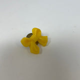 Vintage yellow ribbon bow pin