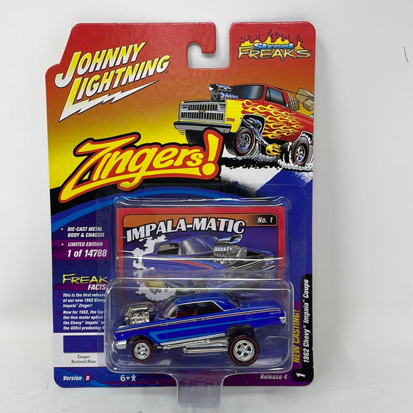Johnny Lightning Street Freaks Zingers! 1962 Chevy Impala Coupe Rel 4 Ver B