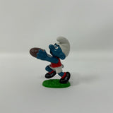 Football Smurf Red Shirt Schleich PVC Figure Peyo 1980 Smurfs RARE