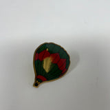 Hot Balloon Green and Red Enamel Pin