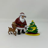 Lot of Christmas Toys Santa, Reindeer and Tree