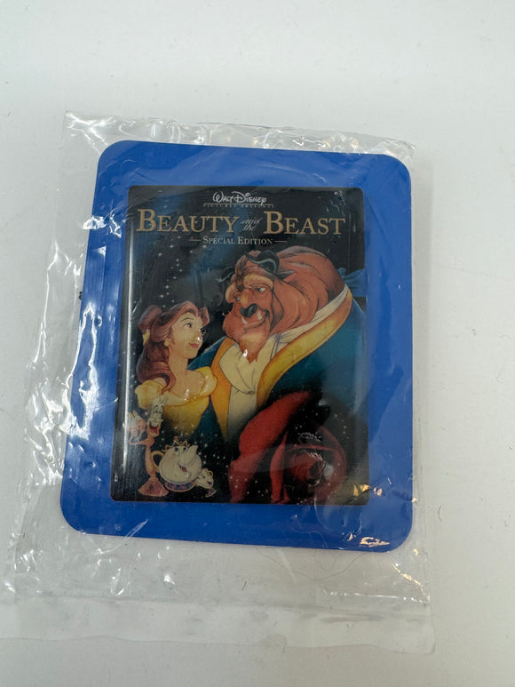 RETIRED 2002 DISNEY STORE BEAUTY & THE BEAST COMMEMORATIVE DVD PREORDER GIFT PIN