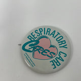 Pinback vintage Respiratory Care Cares American Association Respiratory Cares