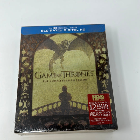 Blu Ray + Digital HD Game Of Thrones The Complete Fifth Season HBO Original Series Sealed
