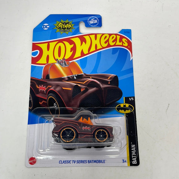Hot Wheels 2022 Batman 1/5 Classic TV Series Batmobile 3/250 Red