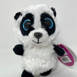 Keel -  Mini Motsu Noodles The Panda Black & White Soft Plush Beanie Toy -12 Cm