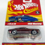 Hot Wheels Classic Series 1 1968 Mustang 19/25 Dark Red