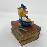 Teddy Bear On Books Trinket Box