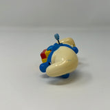 Vintage 1982 Wind Up Smurf Figure With Present Galoob 3 Inches Tall