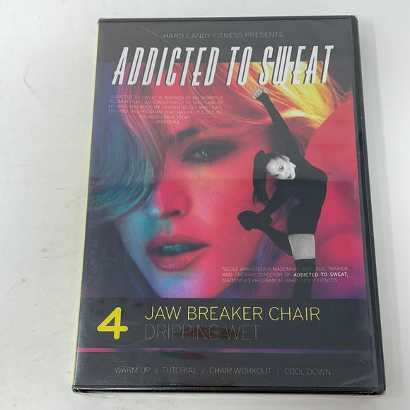 DVD Hard Candy Fitness Presents Addicted To Sweat 4 Jaw Breaker Chair Dripping Wet Sealed