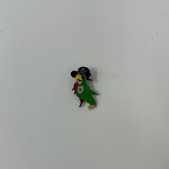 Disney Hidden Mickey Green Parrot Pin
