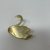 Gold Swan Enamel Pin