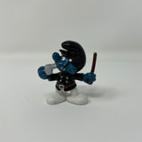 Smurfs - Policeman Smurf in Black Uniform PVC Figure 1981 vintage Peyo