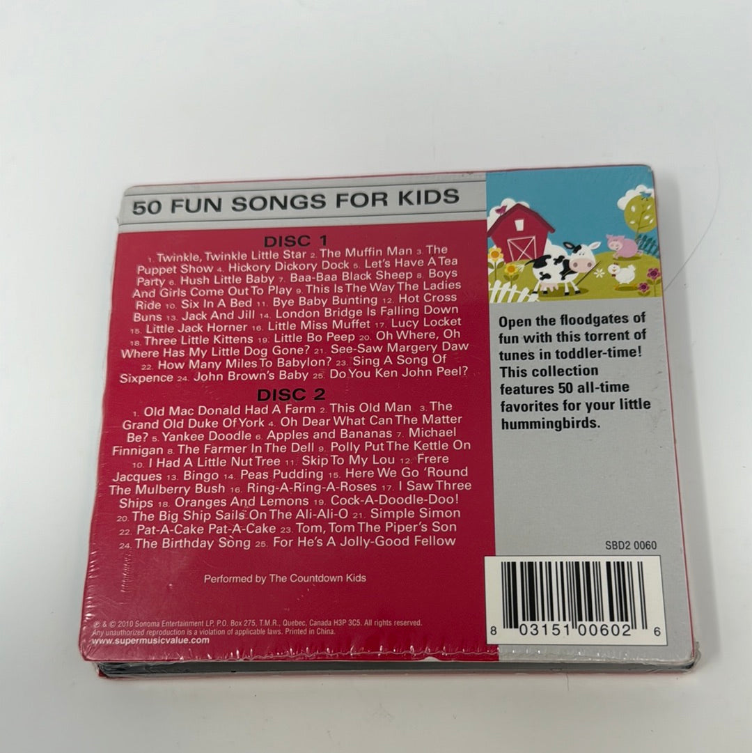 CD 50 Fun Songs For Kids 2 CDS Walmart Exclusive Sealed – shophobbymall