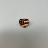 Avon American Flag Heart Pin