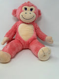 Build A Bear~ Pink Heart~ 20” Monkey Plush