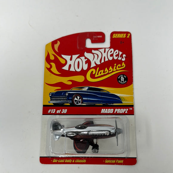 HOT WHEELS 1:64 CLASSICS, MADD PROPZ, #13/30, SERIES 2 Silver Red