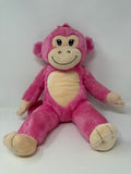 Build A Bear~ Pink Heart~ 20” Monkey Plush