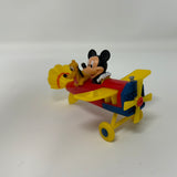 Mickey Mouse Pluto Airplane Plastic Toy Cake Topper Disney