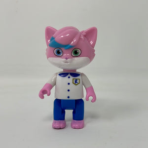 Ryan’s World Alpha Lexa 3" Figure Pink Kitty Cat Toy Just Play White Jacket