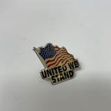 American Flag United We Stand Enamel Pin