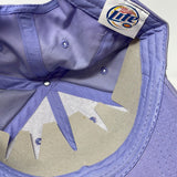 Vintage Miller Lite Purple Adjustable Strapback Baseball Cap Hat