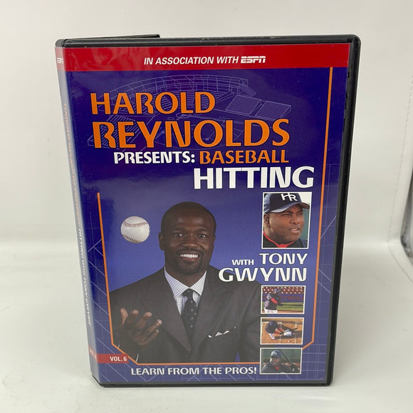 DVD ESPN Harold Reynolds Presents: Baseball Hitting With Tony Gwynn Vol. 6 Learn From The Pros!