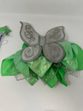 Build A Bear Workshop Disney Green Tinkerbell Fairy Costume Dress with Wings & Wand Outfit