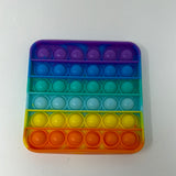 Square Pop It Rainbow Colors Fidget Toy