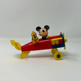 Mickey Mouse Pluto Airplane Plastic Toy Cake Topper Disney