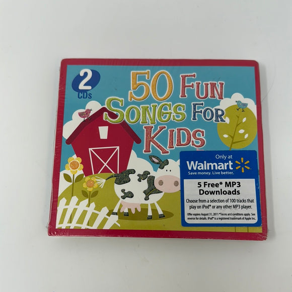 CD 50 Fun Songs For Kids 2 CDS Walmart Exclusive Sealed