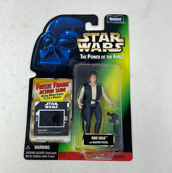 Kenner Star Wars Power of the Force Han Solo Blaster Pistol Action Figure 1997
