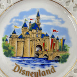 Vintage Disneyland California Travel Souvenir Collector 6.5 inch Plate Castle