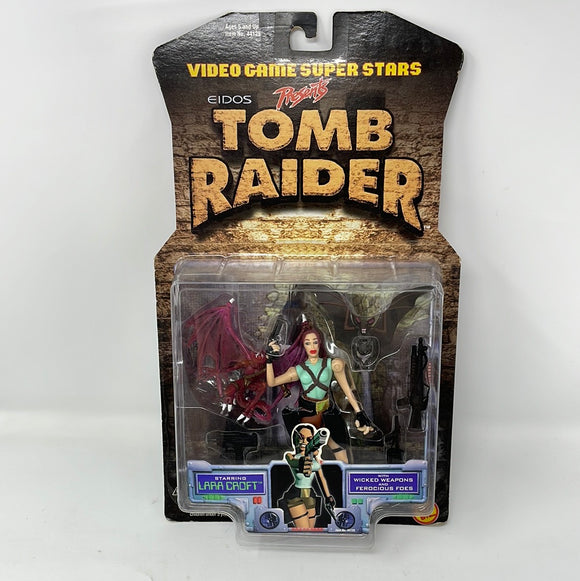 Toy Biz 1997 Tomb Raider Lara Croft With Wicked Weapons and Ferociouse Foes
