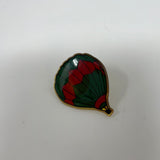 Hot Balloon Green and Red Enamel Pin