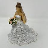 PAPO The Enchanted World Bride in White Lace 2010 Toy Figure, Cake Topper