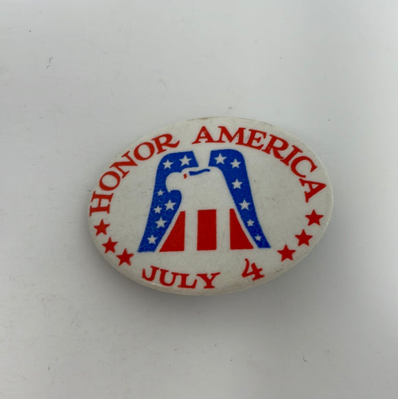 Vintage Honor America July 4 Pin