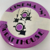 Vintage Cinema Drafthouse Movie Theater Theatre Film Beer Pin Pinback Button