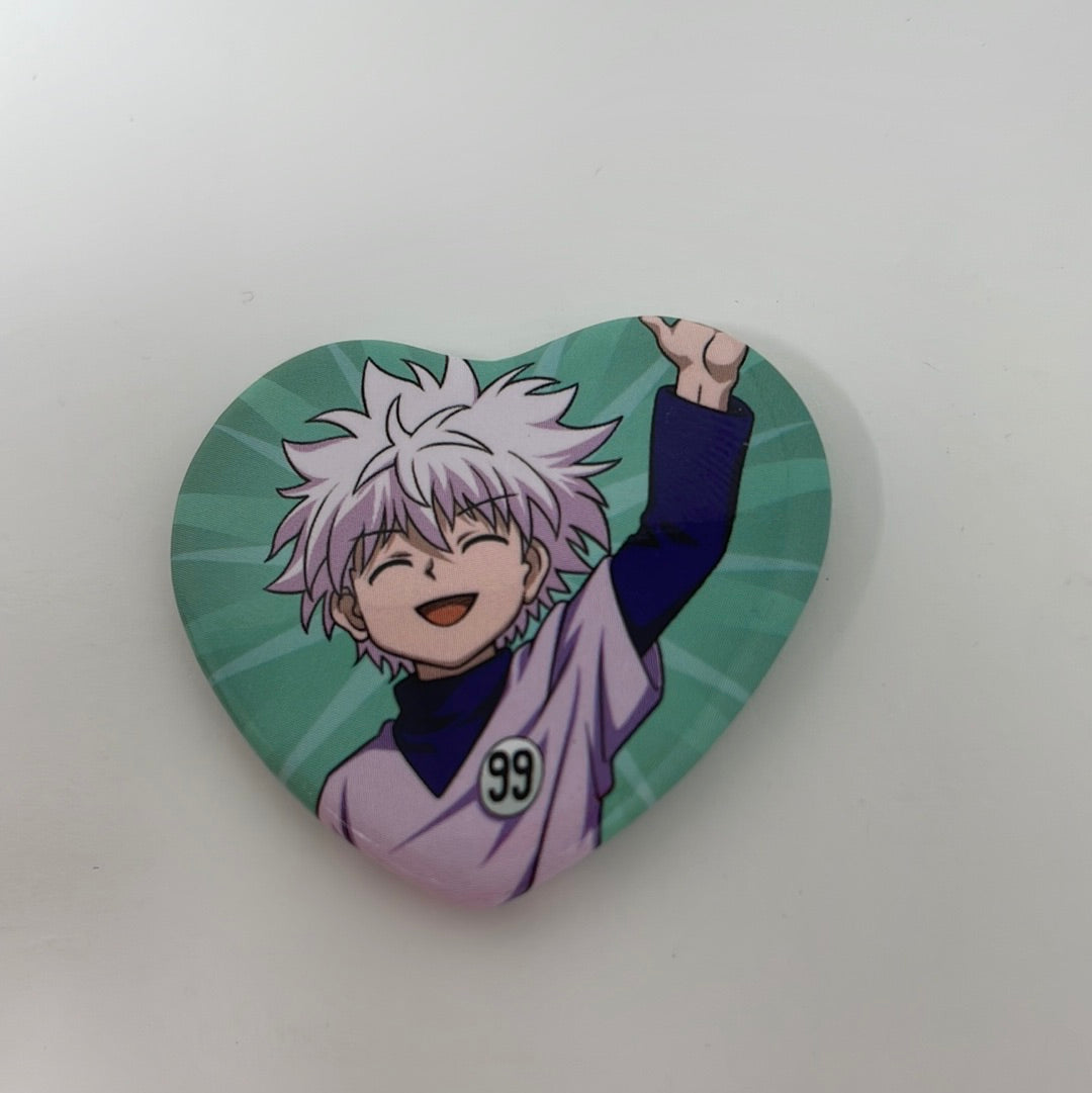 Hunter X Hunter Killua Heart Shaped Pin – shophobbymall