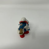 Smurfs Captain Papa Smurf 1981 Vintage Figure Toy PVC Peyo Lot Figurine